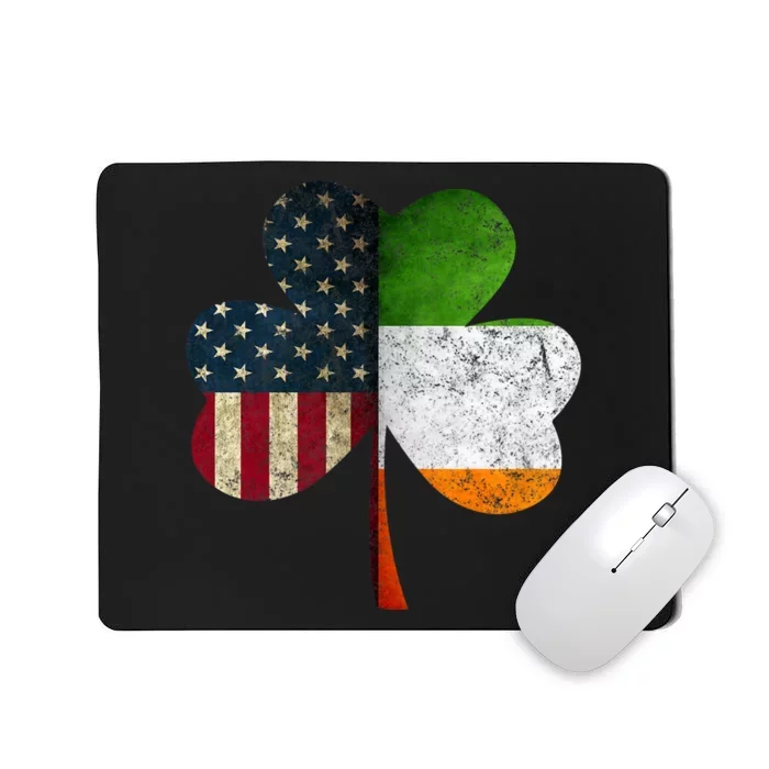 Irish American Flag Shamrock St. PatrickS Day Mousepad