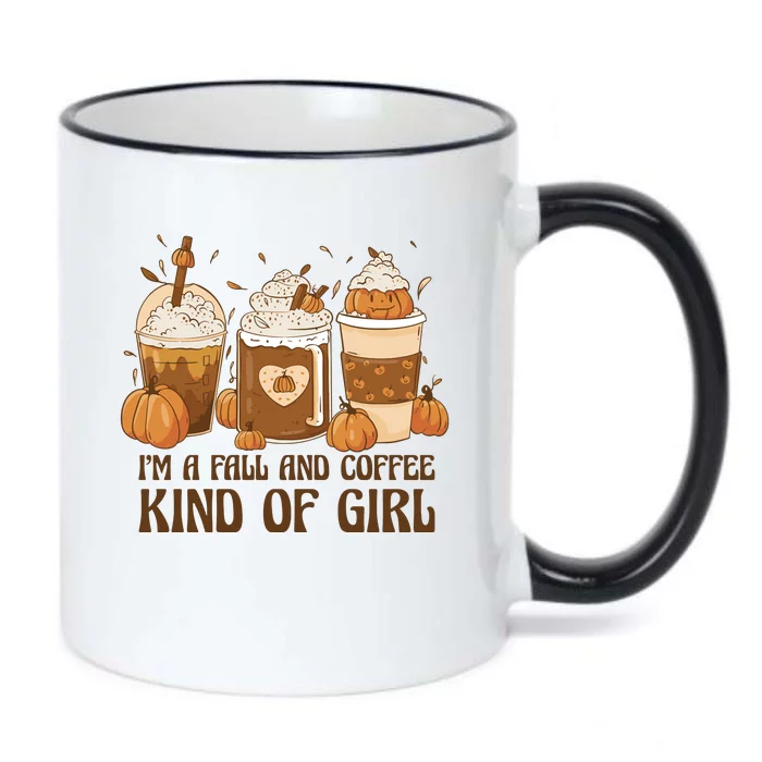 I'm A Fall And Coffee Kind Of Girl Black Color Changing Mug