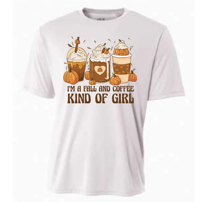 I'm A Fall And Coffee Kind Of Girl Cooling Performance Crew T-Shirt