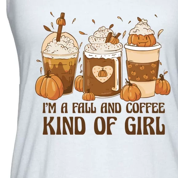 I'm A Fall And Coffee Kind Of Girl Ladies Essential Flowy Tank