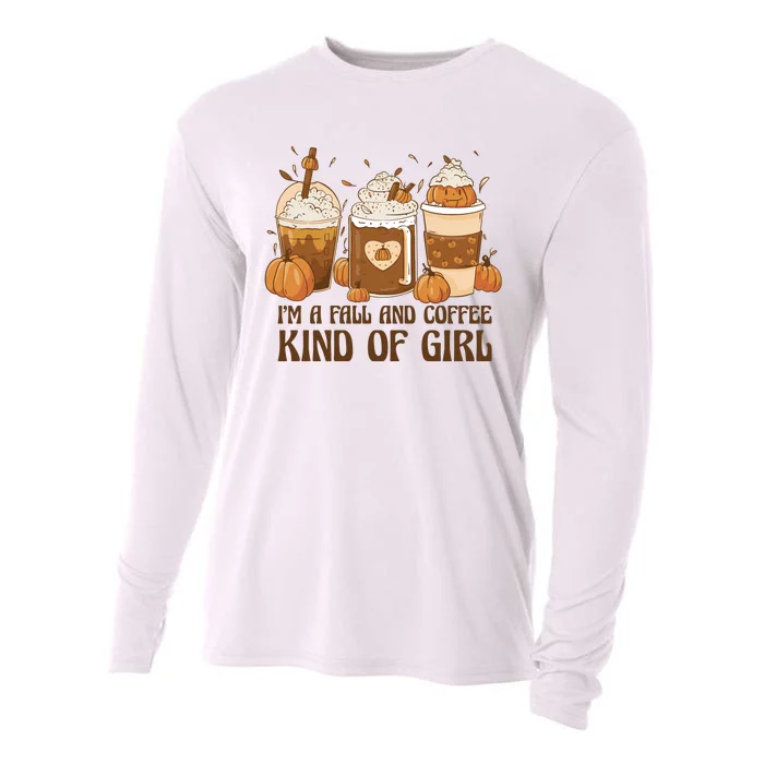 I'm A Fall And Coffee Kind Of Girl Cooling Performance Long Sleeve Crew