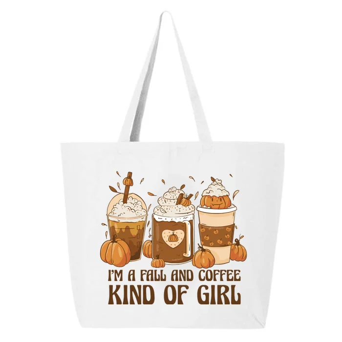 I'm A Fall And Coffee Kind Of Girl 25L Jumbo Tote