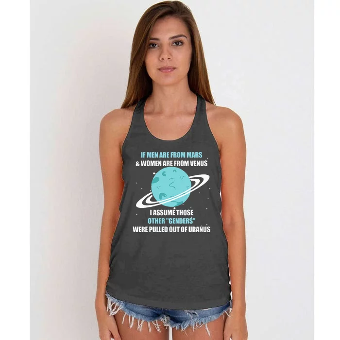 If Are From Mars And Women Are From Venus I Assume Those Women's Knotted Racerback Tank