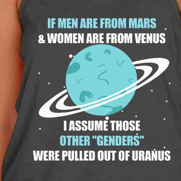 If Are From Mars And Women Are From Venus I Assume Those Women's Knotted Racerback Tank