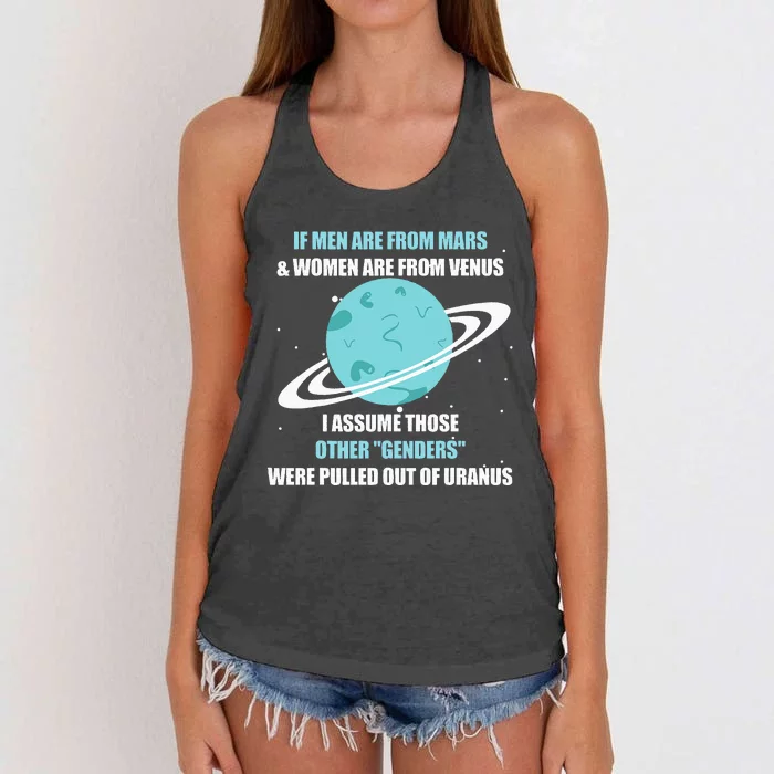 If Are From Mars And Women Are From Venus I Assume Those Women's Knotted Racerback Tank