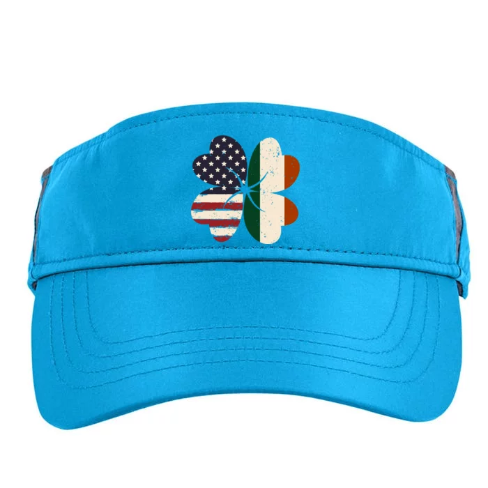 Irish American Flag Shamrock Adult Drive Performance Visor