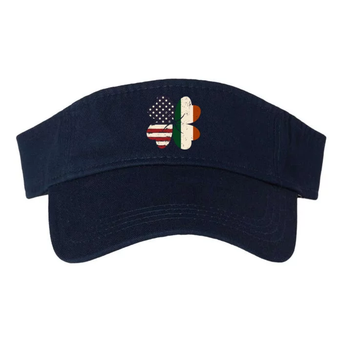 Irish American Flag Shamrock Valucap Bio-Washed Visor