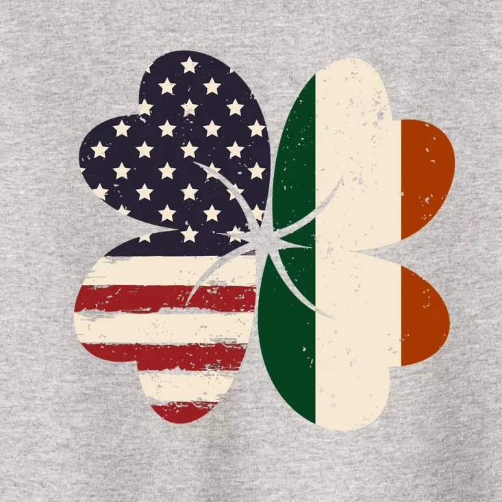 Irish American Flag Shamrock Toddler T-Shirt