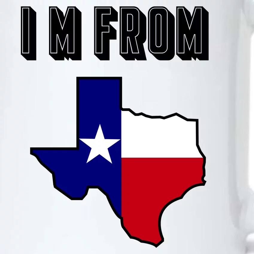 I Am From Texas Black Color Changing Mug