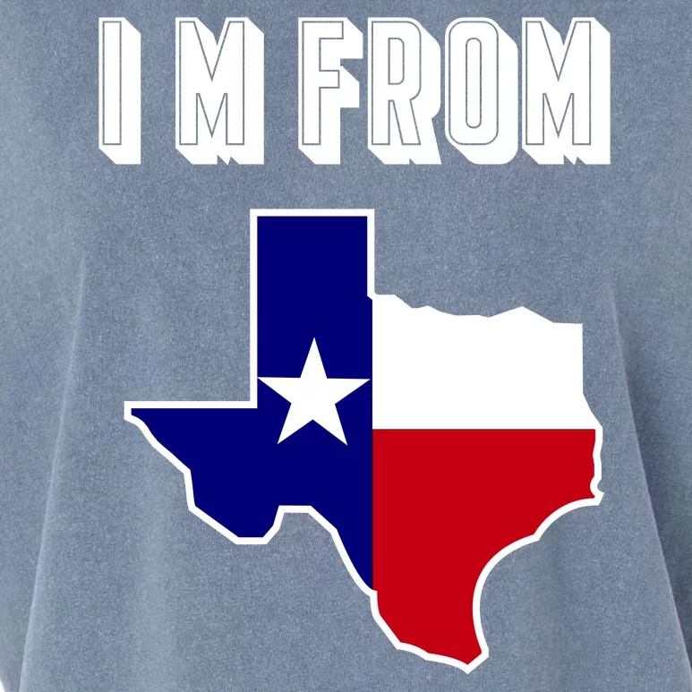 I Am From Texas Garment-Dyed Women's Muscle Tee