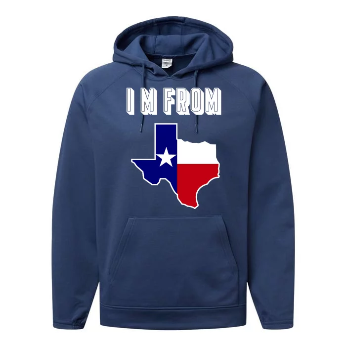 I Am From Texas Performance Fleece Hoodie