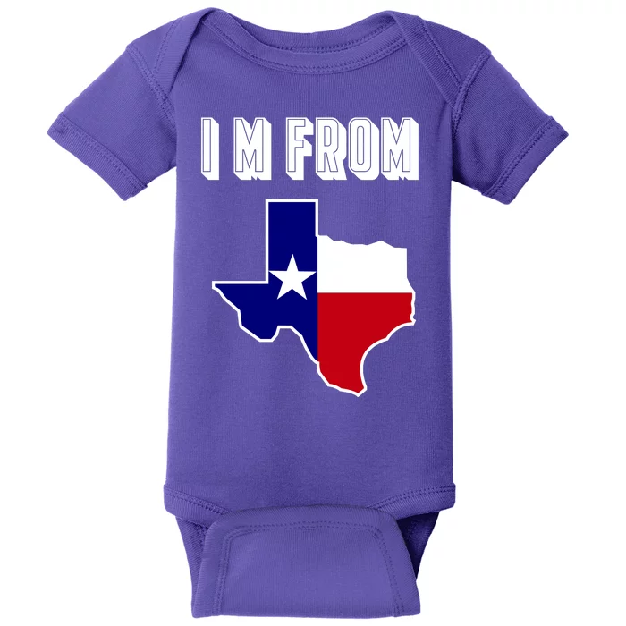 I Am From Texas Baby Bodysuit