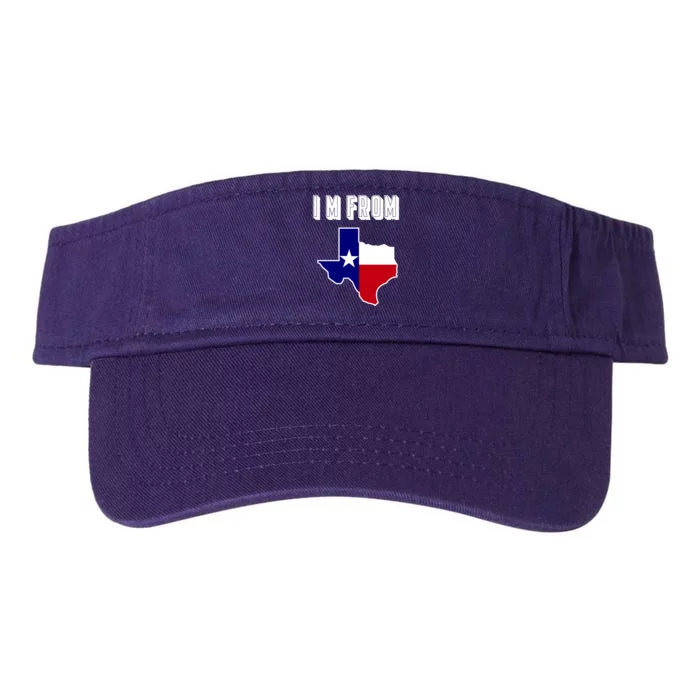 I Am From Texas Valucap Bio-Washed Visor