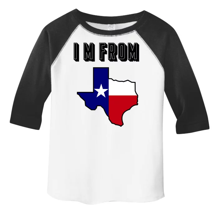 I Am From Texas Toddler Fine Jersey T-Shirt