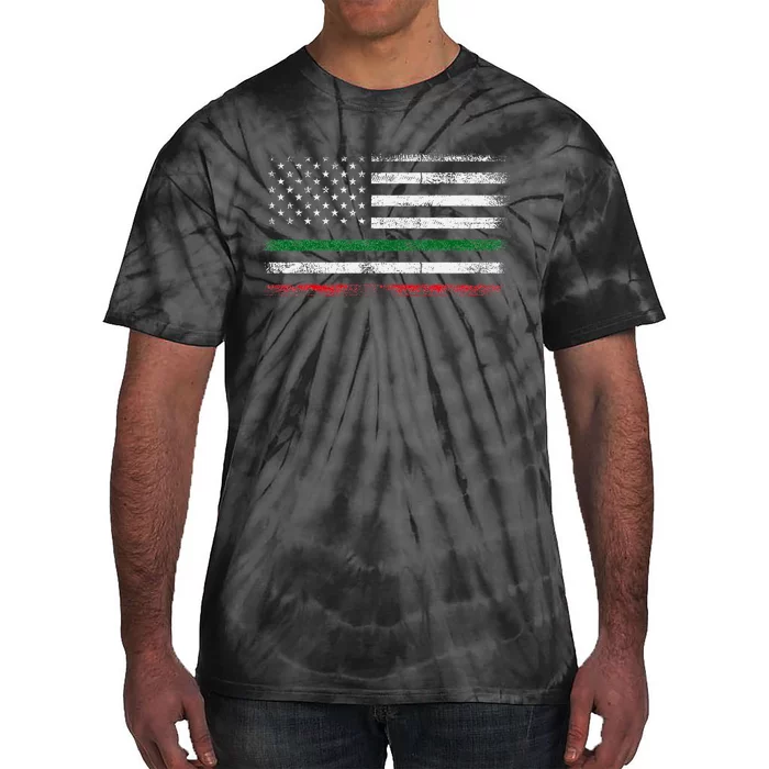 Italian American Flag Italy Flag Tie-Dye T-Shirt