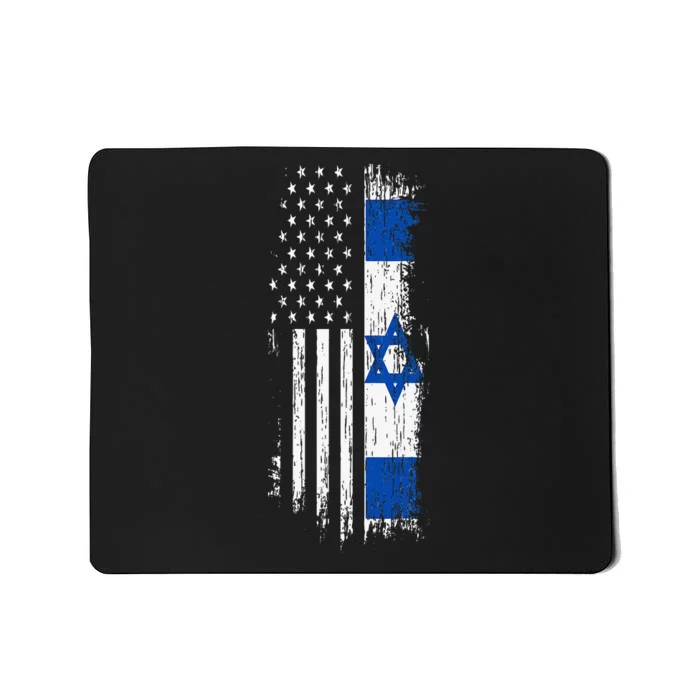 Israeli American Flag Pride Israel Usa Mousepad