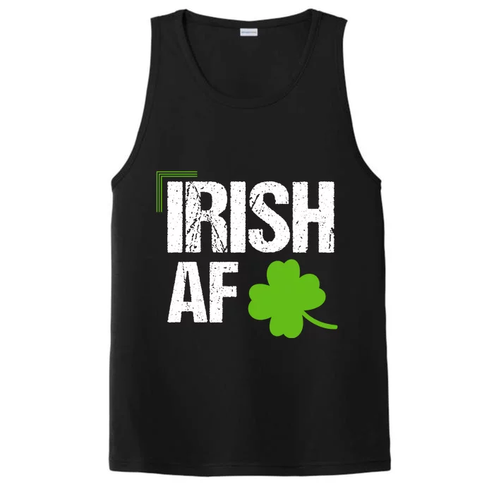 Irish Af Funny St Patricks Day Performance Tank