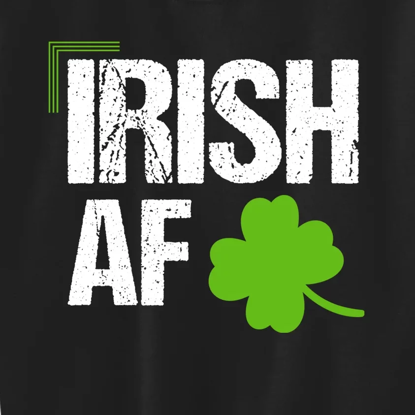 Irish Af Funny St Patricks Day Kids Sweatshirt