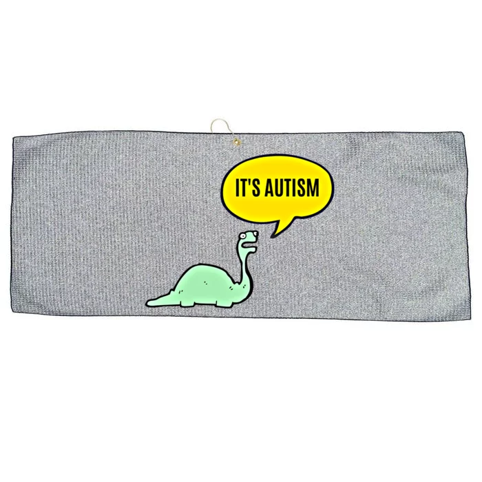 ItS Autism! Funny Dinosaur Autism Gift Large Microfiber Waffle Golf Towel