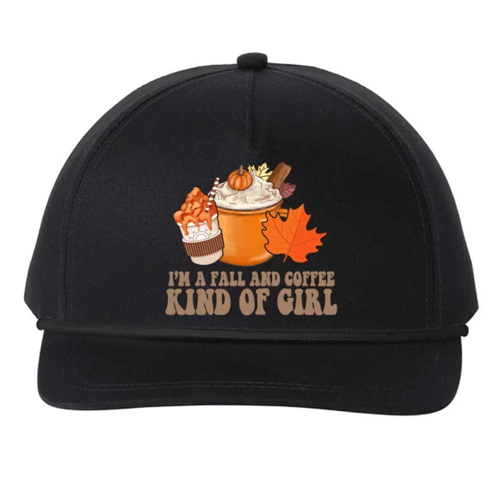 Im A Fall And Coffee Kind Of Girl Cute Snapback Five-Panel Rope Hat