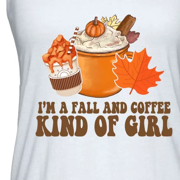 Im A Fall And Coffee Kind Of Girl Cute Ladies Essential Flowy Tank