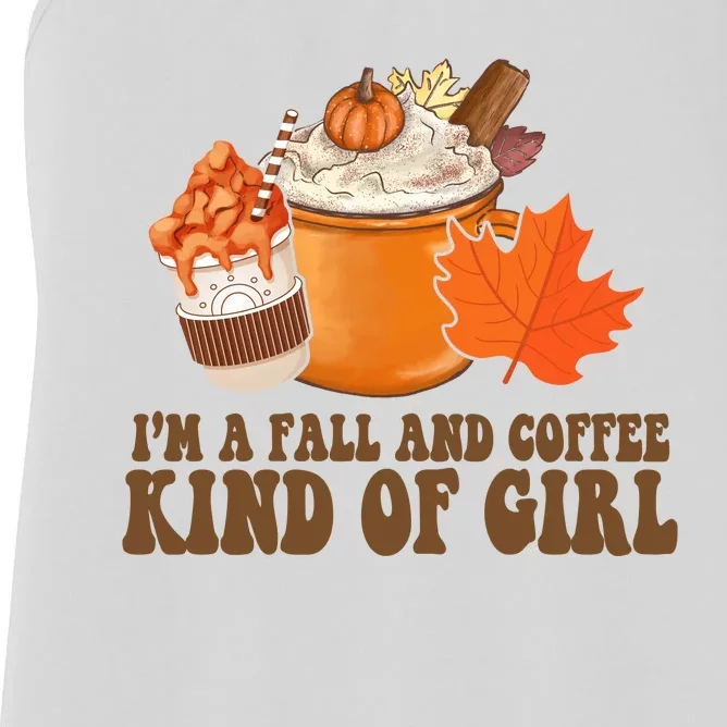 Im A Fall And Coffee Kind Of Girl Cute Women's Racerback Tank