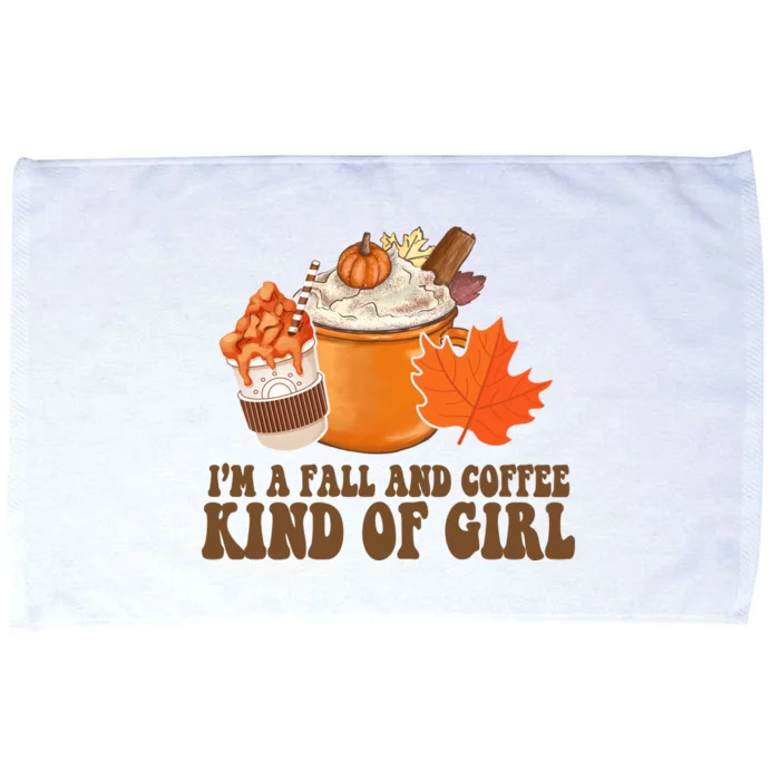 Im A Fall And Coffee Kind Of Girl Cute Microfiber Hand Towel