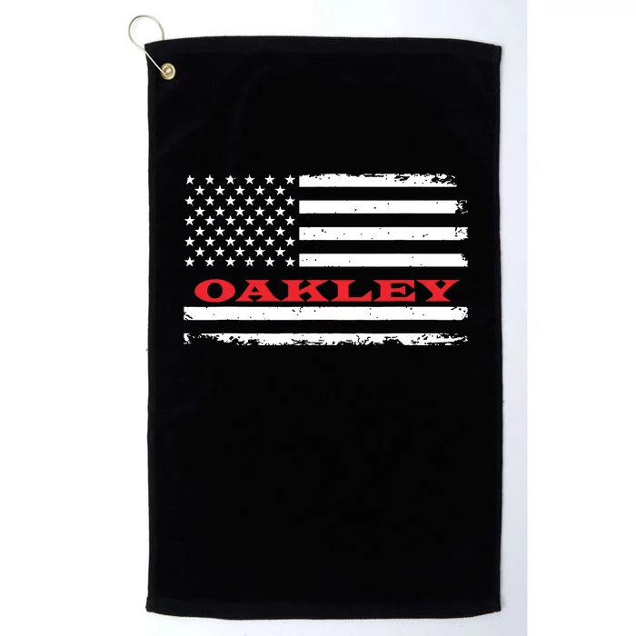 Idaho American Flag Oakley Usa Patriotic Souvenir Platinum Collection Golf Towel