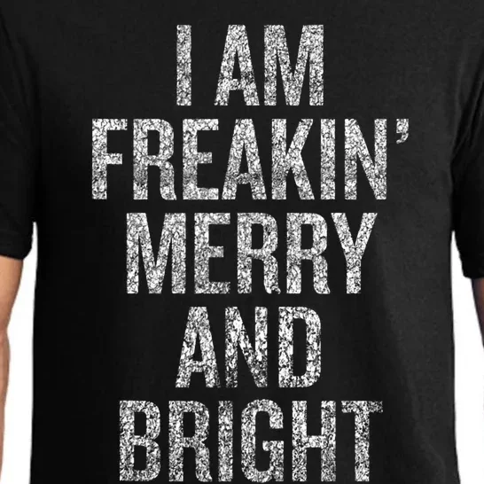 I Am Freaking Merry And Bright Tank Top Pajama Set