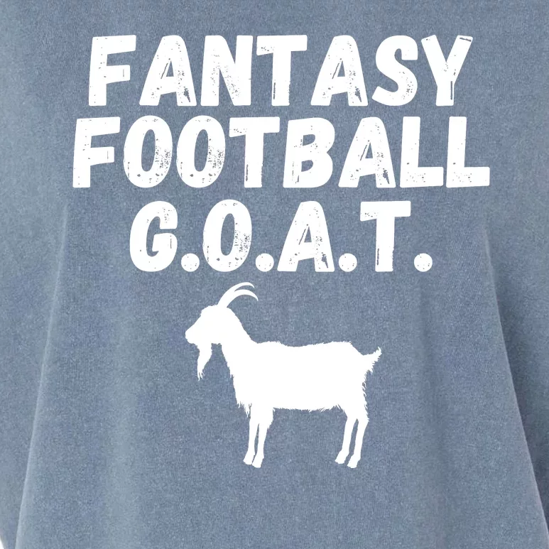 I’m A Fantasy Football GOAT, Funny Fantasy Football Guru Garment-Dyed Women's Muscle Tee