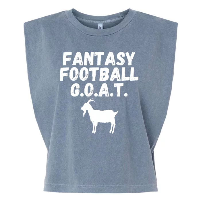 I’m A Fantasy Football GOAT, Funny Fantasy Football Guru Garment-Dyed Women's Muscle Tee