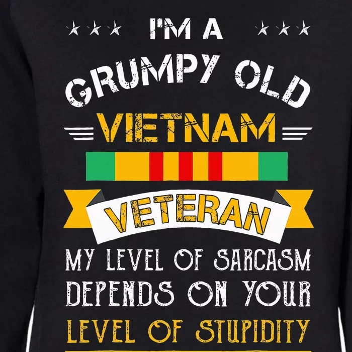 Im A Grumpy Old Vietnam Veteran Womens California Wash Sweatshirt