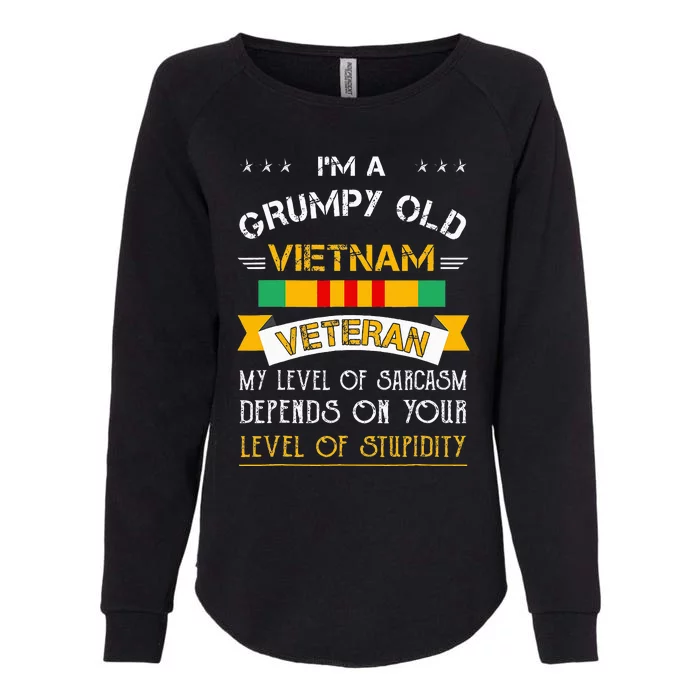 Im A Grumpy Old Vietnam Veteran Womens California Wash Sweatshirt