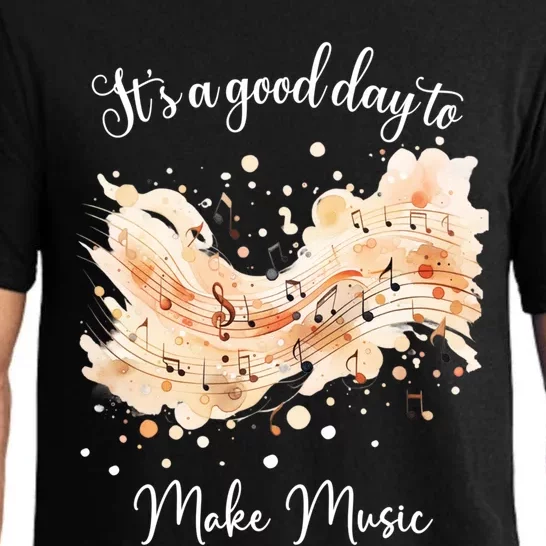 ItS A Good Day To Make Music Musical Notes For Music Lovers Gift Pajama Set