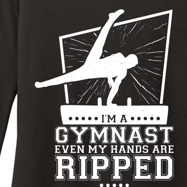 IM A Gymnast Even My Hands Are Ripped Gymnastic Great Gift Womens CVC Long Sleeve Shirt