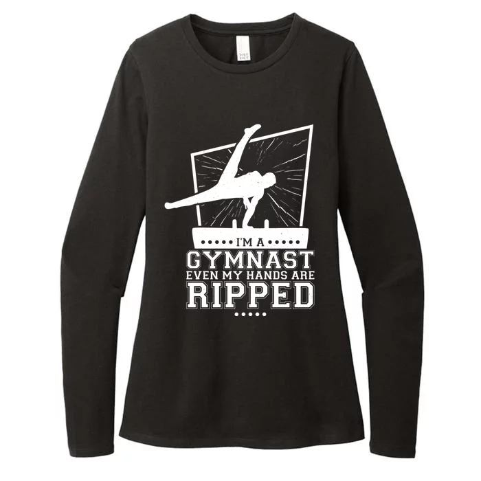 IM A Gymnast Even My Hands Are Ripped Gymnastic Great Gift Womens CVC Long Sleeve Shirt