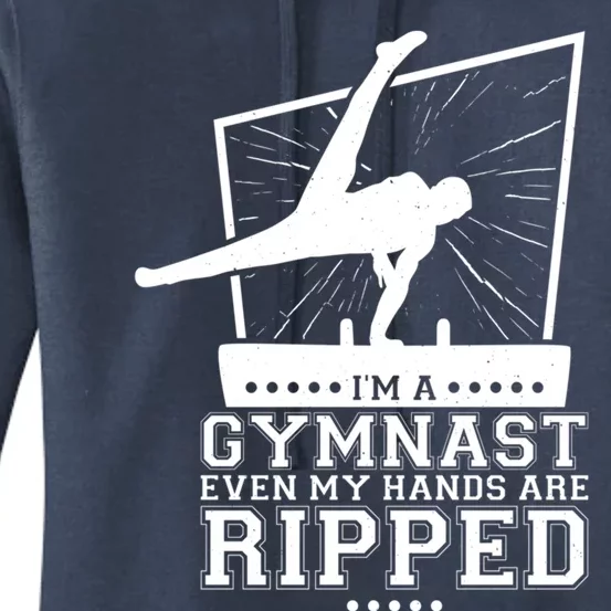 IM A Gymnast Even My Hands Are Ripped Gymnastic Great Gift Women's Pullover Hoodie