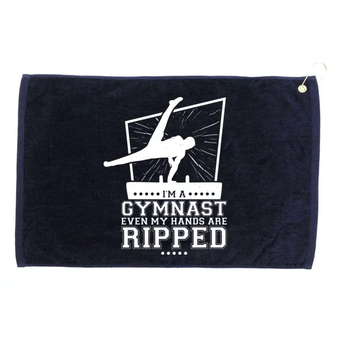 IM A Gymnast Even My Hands Are Ripped Gymnastic Great Gift Grommeted Golf Towel