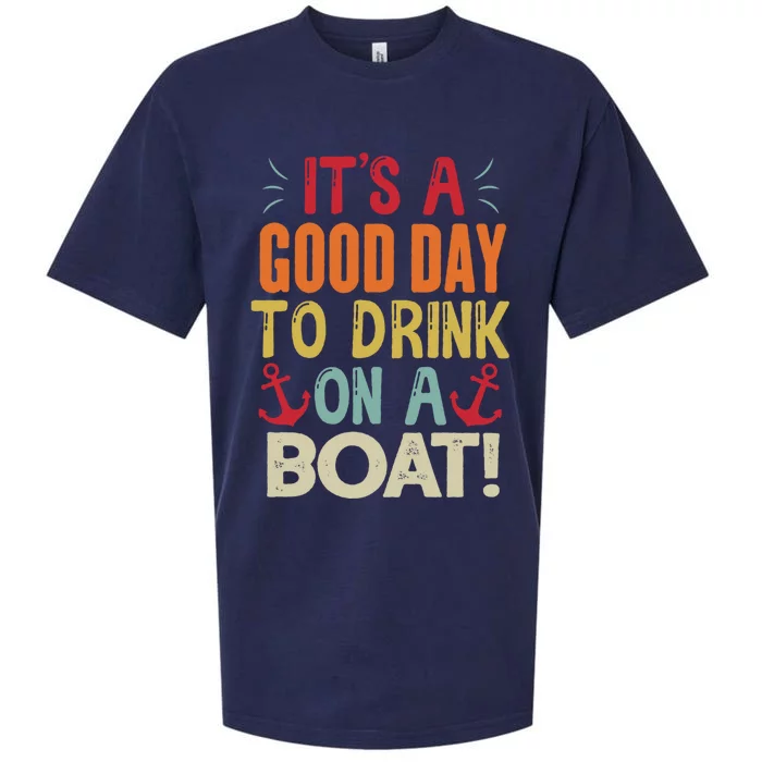 It's A Good Day To Drink On A Boat Sueded Cloud Jersey T-Shirt