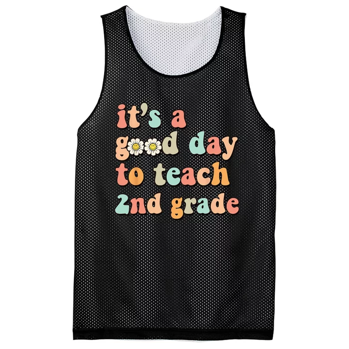 It's A Good Day To Teach 2nd Grade Second Grade Teacher Mesh Reversible Basketball Jersey Tank