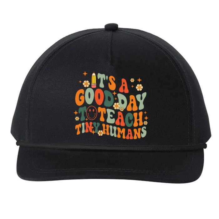 It's A Good Day To Teach Tiny Humans Back to School Teacher Snapback Five-Panel Rope Hat