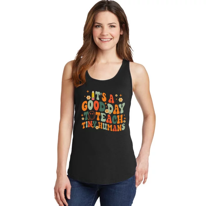 It's A Good Day To Teach Tiny Humans Back to School Teacher Ladies Essential Tank