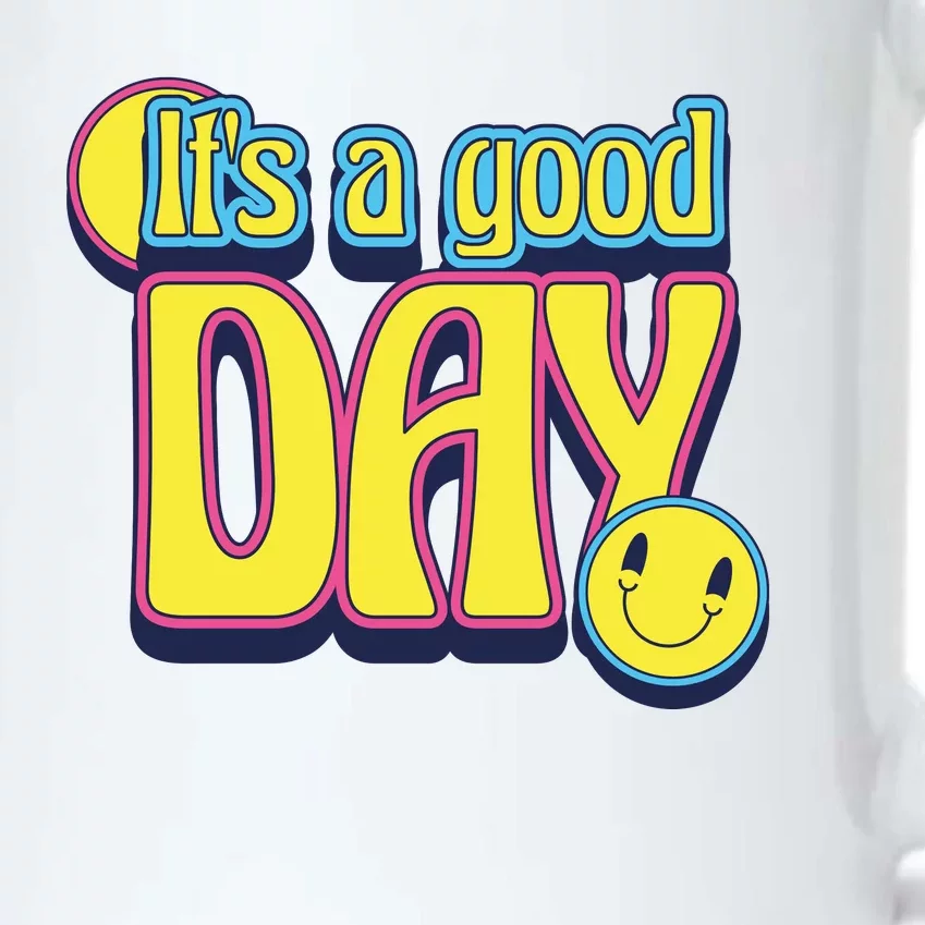 It's A Good Day Retro Positive Happy Black Color Changing Mug