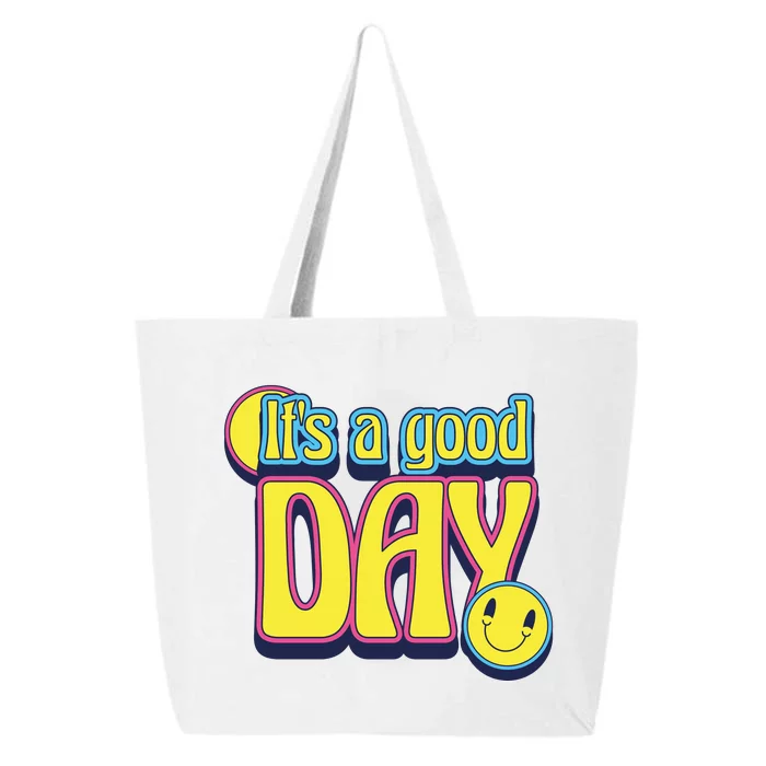 It's A Good Day Retro Positive Happy 25L Jumbo Tote