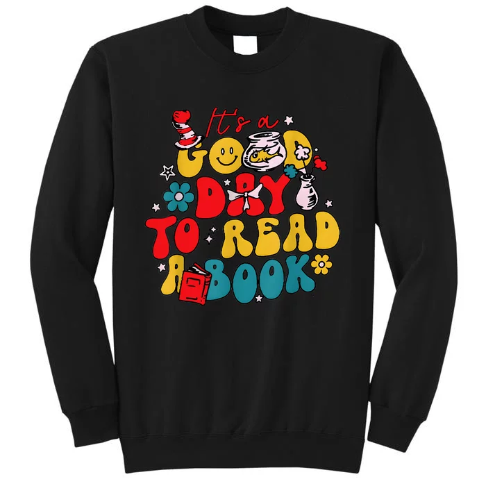 ItS A Good Day To Read A Book Reading Day Cat Teachers Sweatshirt