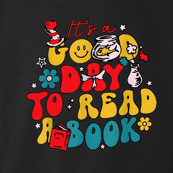 ItS A Good Day To Read A Book Reading Day Cat Teachers Toddler Hoodie