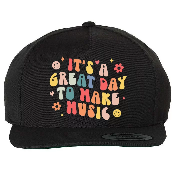 It's A Good Day To Make Music Musician Band Music Teacher Wool Snapback Cap