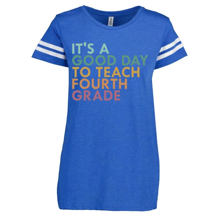 ItS A Good Day To Teach Fourth Grade 4th Grade Teacher Enza Ladies Jersey Football T-Shirt