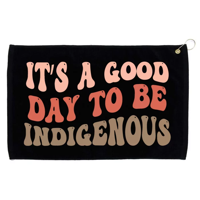 ItS A Goodday To Be Indigenous Grommeted Golf Towel