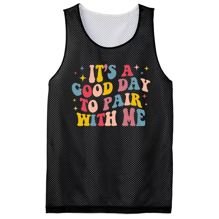 It's A Good Day To Pair With Me ABA Therapy Mesh Reversible Basketball Jersey Tank